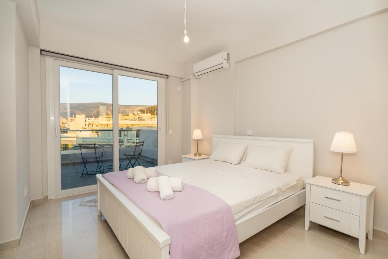 Apartament Sunny Penthouse W/ Acropolis View Next To Metro Ateny Zewnętrze zdjęcie